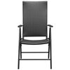 vidaXL 5 Piece Garden Dining Set Black and Brown