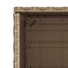 vidaXL Garden Storage Cabinet Beige 50x55x115 cm Poly Rattan