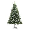 vidaXL Artificial Hinged Christmas Tree 150 LEDs & Ball Set 150 cm