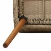 vidaXL Garden Dining Set 9 pcs Beige and brown Poly Rattan