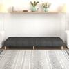 vidaXL 2-Seater Sofa Bed Dark Grey Fabric