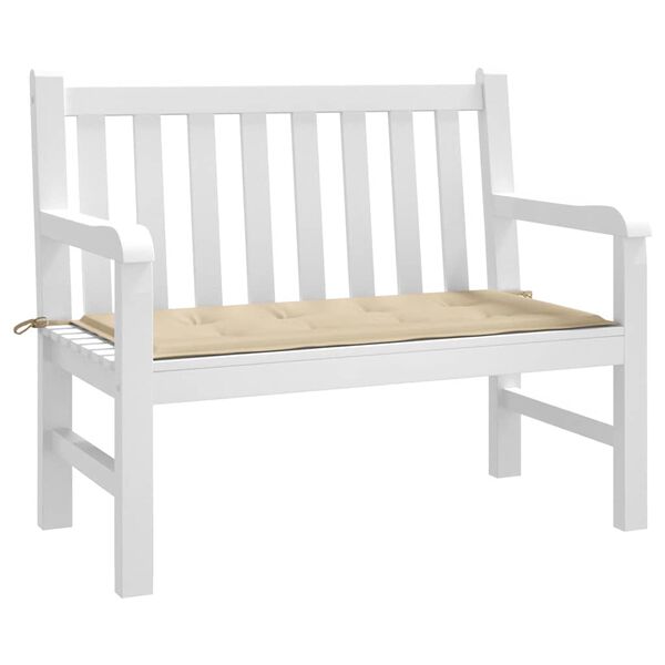 vidaXL Garden Bench Cushion Beige 120x50x4 cm Oxford Fabric