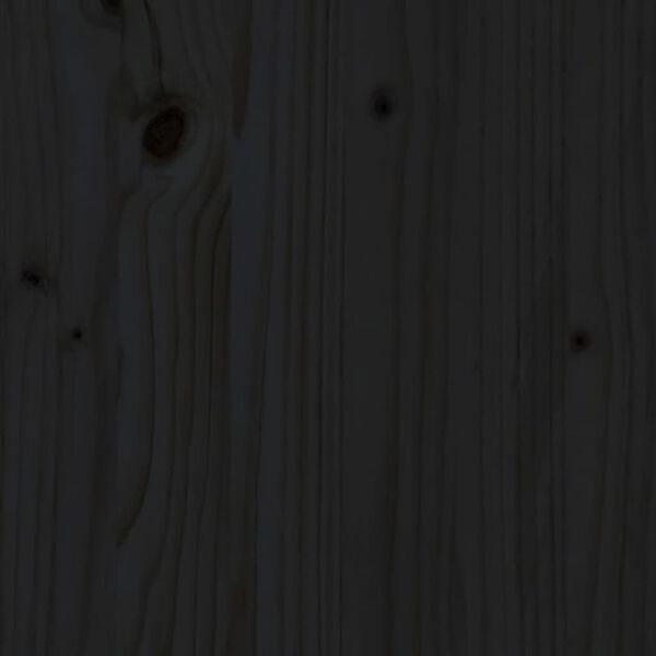 vidaXL Garden Bench Black 82.5x35x45 cm Solid Wood Pine