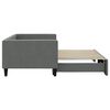 vidaXL Daybed with Trundle without Mattress Dark Grey 100x190 cm