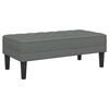 vidaXL Bench Dark grey 113 x 57 x 39 cm Fabric