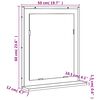 vidaXL Bathroom Mirror with Shelf Smoked Oak 50x12x60 cm Engineered Wood