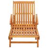 vidaXL Garden Sun Lounger with Cushion Solid Wood Acacia