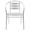 vidaXL 5 Piece Outdoor Dining Set Aluminium Silver