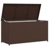 vidaXL Garden Storage Box Brown 120x50x60 cm Poly Rattan