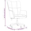 vidaXL Relaxing Chair Black Velvet
