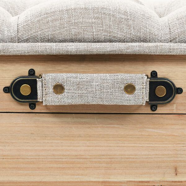 vidaXL Storage Bench 110 cm Solid Wood Fir