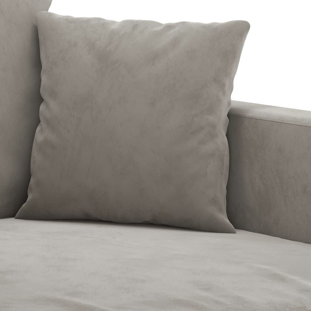 vidaXL Sofa Chair Light Grey 60 cm Velvet