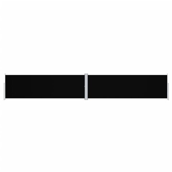 vidaXL Retractable Side Awning Black 160x1000 cm