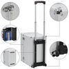 vidaXL Pilot Trolley 47x39x27 cm Silver Aluminium