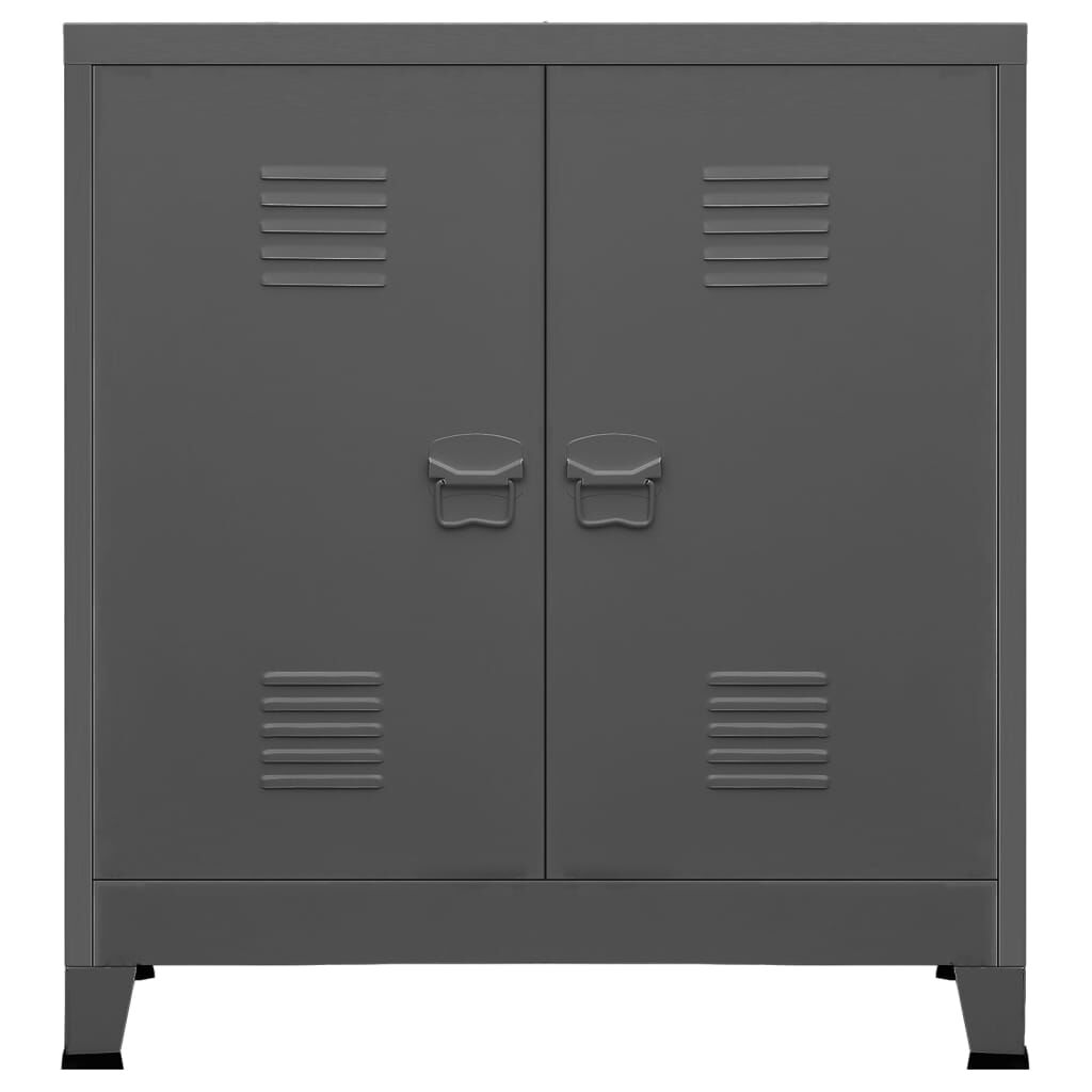 vidaXL Industrial Storage Chest Anthracite Steel