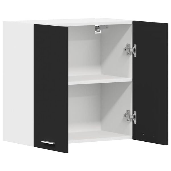 vidaXL Hanging Cabinet Lyon Black 60x31x60 cm Engineered Wood
