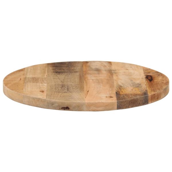 vidaXL Table Top &Oslash; 60x1.5 cm Round Solid Wood Rough Mango