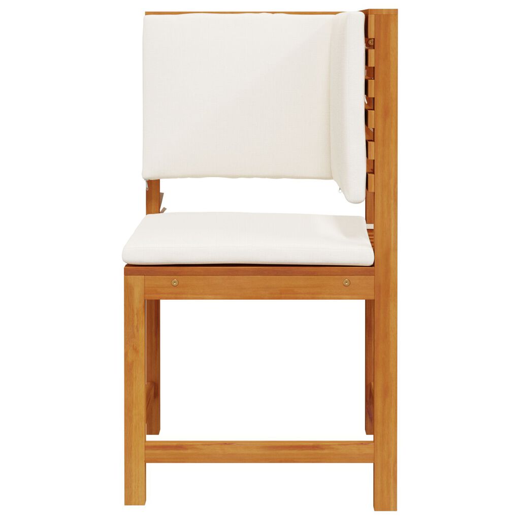 vidaXL Garden Chair Corner with Cushions Solid Wood Acacia