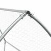 vidaXL Chicken Cage Silver 200x105x182 cm Galvanised Steel