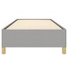 vidaXL Bed Frame without Mattress Light Grey 100x203 cm Fabric