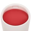 vidaXL Storage Stool White and Red Faux Leather