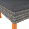 vidaXL Corner Sofa Poly Rattan and Solid Eucalyptus Wood
