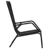 vidaXL Garden Chair Poly Rattan Black
