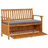 vidaXL Garden Storage Bench 120 cm Solid Acacia Wood