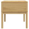 vidaXL Lamp Table FLORO Wax Brown 55x55x54 cm Solid Wood Pine