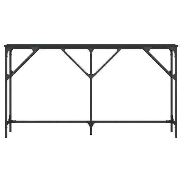 vidaXL Console Table Black 140x23x75 cm Engineered Wood