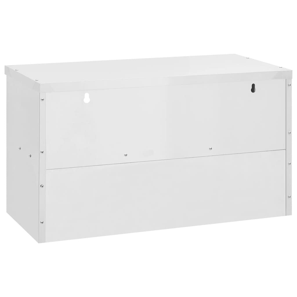 vidaXL Kitchen Wall Cabinet 90x40x50 cm Stainless Steel