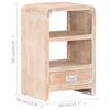 vidaXL Bedside Table 40x30x60 cm Solid Acacia Wood