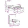 vidaXL 4 Piece Garden Lounge Set with Cushions Solid Wood Acacia
