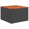 vidaXL Garden Sofa Set with Cushion 9 pcs Black Poly rattan