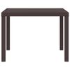 vidaXL Garden Table Brown 100 x 100 x 73 cm Poly Rattan
