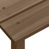 vidaXL Garden Adirondack Chair with Table Solid Fir Wood Brown
