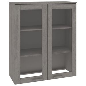 vidaXL Top for Highboard HAMAR Light Grey 85x35x100cm Solid Wood Pine
