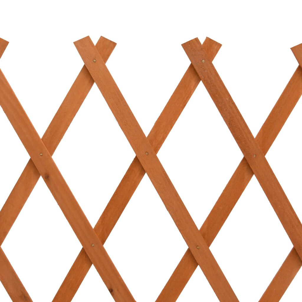 vidaXL Garden Trellis Fence Orange 120x60 cm Solid Firwood