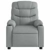 vidaXL Electric Massage Recliner Chair Light Grey Fabric