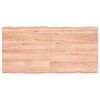 vidaXL Table Top Light Brown 120x60x(2-6)cm Treated Solid Wood Live Edge