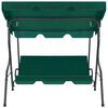 vidaXL Garden Swing Bench Green 170x110x153 cm Fabric