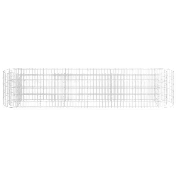 vidaXL Gabion Raised Bed Galvanised Iron 260x50x50 cm