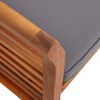 vidaXL Garden Dining Chair with Cushion Solid Acacia Wood
