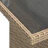 vidaXL 8 Piece Garden Sofa Set with Cushions Beige Poly Rattan