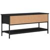 vidaXL TV Cabinet Black 100x35x45 cm Engineered Wood