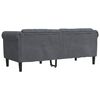 vidaXL Sofa 2-Seater Dark Grey Velvet