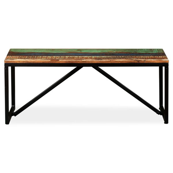 vidaXL Bench Solid Reclaimed Wood 110x35x45 cm