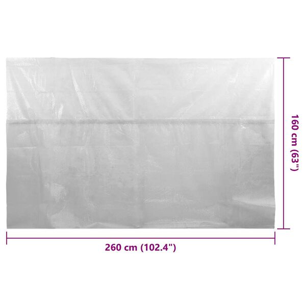 vidaXL Floating PE Solar Pool Film 260x160 cm Grey