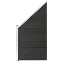 vidaXL Fence Panel WPC 95x(105-180) cm Grey