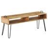 vidaXL TV Stand Solid Mango Wood 110x35x45 cm